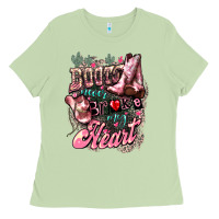 Matcha boots never broke my heart Ladies Tee - NancyCooperArtShop