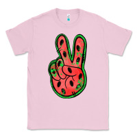 Bubblegum Pink watermelon peace sign Classic Tee - Jasminsmagicworld