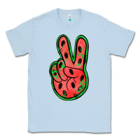Dusty Blue watermelon peace sign Classic Tee - Jasminsmagicworld