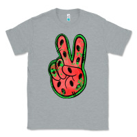 Heather Grey watermelon peace sign Classic Tee - Jasminsmagicworld