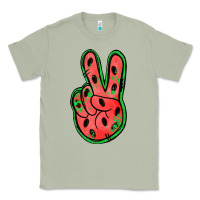 Matcha watermelon peace sign Classic Tee - Jasminsmagicworld