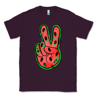 Plum watermelon peace sign Classic Tee - Jasminsmagicworld