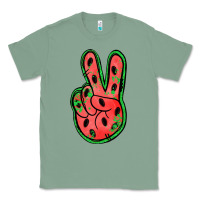 Sage watermelon peace sign Classic Tee - Jasminsmagicworld