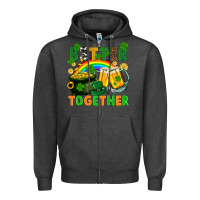 Charcoal Heather St. Patrick's Day better together Zipper Hoodie - FaDigitalArtStudio