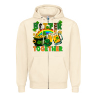 Sandshell St. Patrick's Day better together Zipper Hoodie - FaDigitalArtStudio