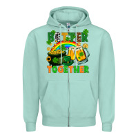 Seafoam St. Patrick's Day better together Zipper Hoodie - FaDigitalArtStudio