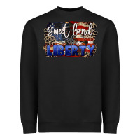 Black Sweet land of liberty 4th of july Heavyweight Sweatshirt - CowGirlArtShop