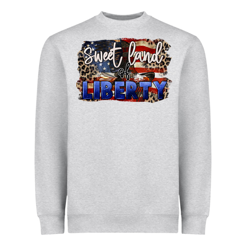 Sweet Land Of Liberty 4th Of July Heavyweight Sweatshirt by CowGirlArtShop | Teevron