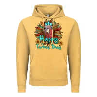 Vintage Mustard happy turkey day sunflower Vintage Hoodie - RanaPortraitStore