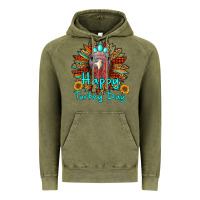 Vintage Olive happy turkey day sunflower Vintage Hoodie - RanaPortraitStore
