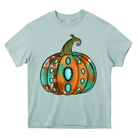 Western Cowhide Turquoise Pumpkin Heavy Core Tee | Teevron