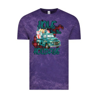 Cloud Purple Christmas Home For The Holidays Vintage Tee - Bettercallsaul