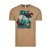 Vintage Coffee Christmas Home For The Holidays Vintage Tee - Bettercallsaul