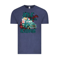 Vintage Denim Christmas Home For The Holidays Vintage Tee - Bettercallsaul