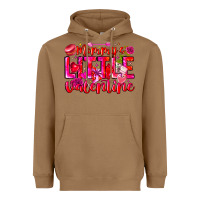 Toasted Coconut Mommy's Little Valentine Heavyweight Hoodie - CowhideDigitalArt