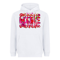White Mommy's Little Valentine Heavyweight Hoodie - CowhideDigitalArt