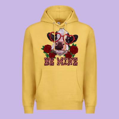Be Mine Valentine's Day Calf Premium Hoodie Designed By Ranaportraitstore