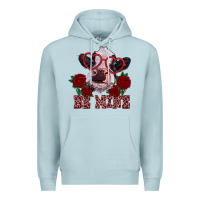 Blue Mist be mine valentine's day calf Premium Hoodie - RanaPortraitStore