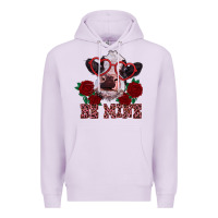 Lilac be mine valentine's day calf Premium Hoodie - RanaPortraitStore