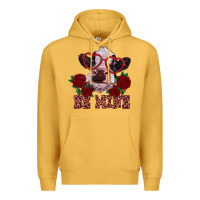 Mustard be mine valentine's day calf Premium Hoodie - RanaPortraitStore