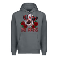 Rock be mine valentine's day calf Premium Hoodie - RanaPortraitStore
