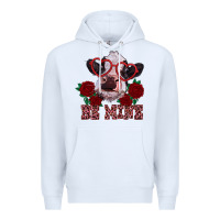 White be mine valentine's day calf Premium Hoodie - RanaPortraitStore