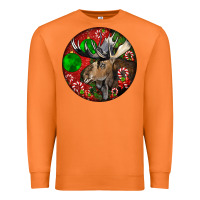 Carrot moose buck deer christmas Premium Sweatshirt - LillyAllenDesigns