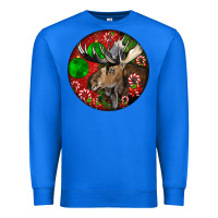 True Royal moose buck deer christmas Premium Sweatshirt - LillyAllenDesigns
