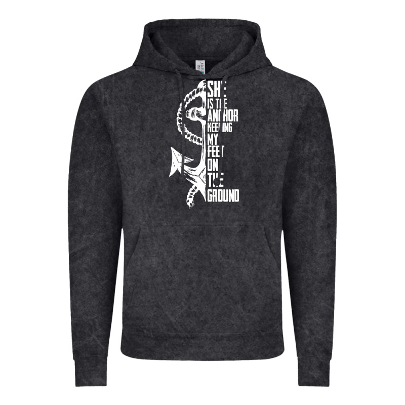 She Is The Anchor Keeping My Feet On The Ground Vintage Hoodie by Bettercallsaul | Teevron