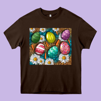 Easter Eggs Heavy Core Tee Designed By Nancycooperartshop