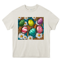 Cream Easter eggs Heavy Core Tee - NancyCooperArtShop