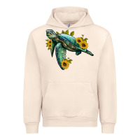 Sandshell sea turtle with sunflowers Urban Hoodie - Artiststas