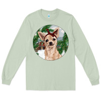 Matcha Chihuahua And Farm Long Sleeve Tee - RanaPortraitStore