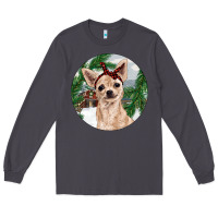 Smoke Chihuahua And Farm Long Sleeve Tee - RanaPortraitStore
