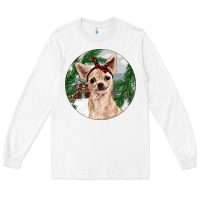 White Chihuahua And Farm Long Sleeve Tee - RanaPortraitStore
