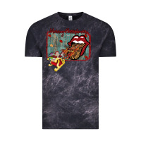 Cloud Black Merry Christmas Lips Santa Vintage Tee - Bettercallsaul