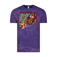Cloud Purple Merry Christmas Lips Santa Vintage Tee - Bettercallsaul
