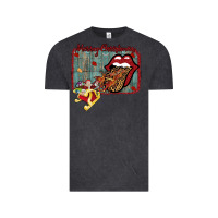 Vintage Black Merry Christmas Lips Santa Vintage Tee - Bettercallsaul