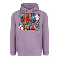 Lavender Baseball gigi leopard frame Heavyweight Hoodie - LillyAllenDesigns