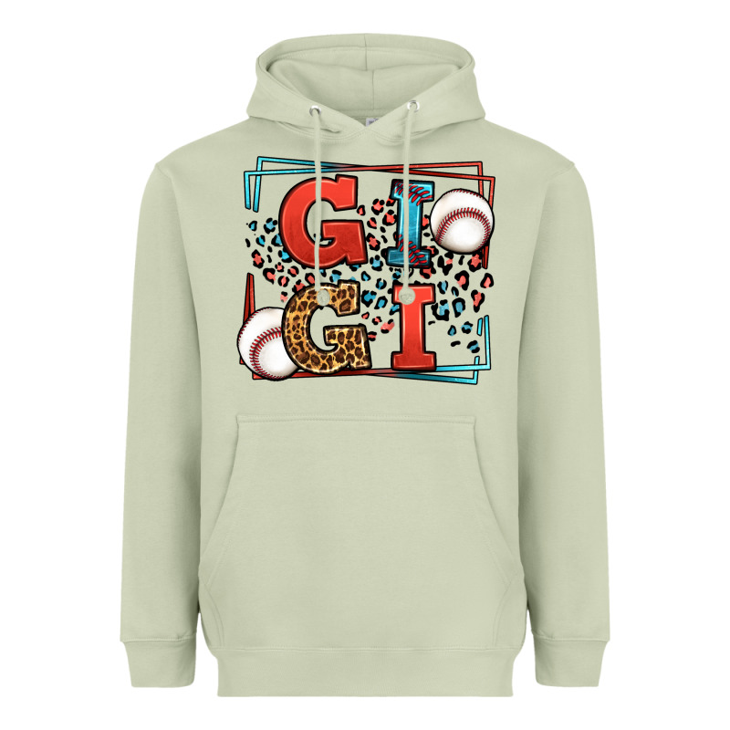 Baseball Gigi Leopard Frame Heavyweight Hoodie by LillyAllenDesigns | Teevron