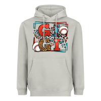 Moon Dust Baseball gigi leopard frame Heavyweight Hoodie - LillyAllenDesigns