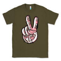 Army Green baseball peace sign Classic Tee - Jasminsmagicworld