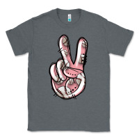 Charcoal Heather baseball peace sign Classic Tee - Jasminsmagicworld