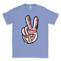 Colony Blue baseball peace sign Classic Tee - Jasminsmagicworld