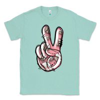 Seafoam baseball peace sign Classic Tee - Jasminsmagicworld