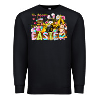 Black Im Digging Easter Premium Sweatshirt - CowhideDigitalArt