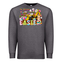 Charcoal Heather Im Digging Easter Premium Sweatshirt - CowhideDigitalArt