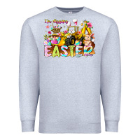 Heather Grey Im Digging Easter Premium Sweatshirt - CowhideDigitalArt