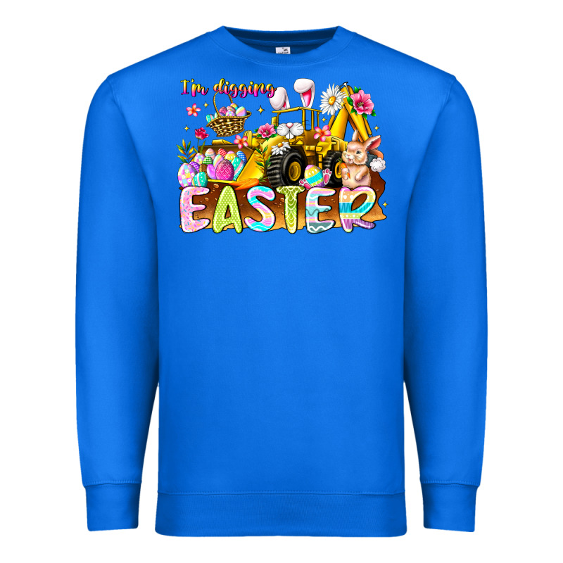 Im Digging Easter Premium Sweatshirt by CowhideDigitalArt | Teevron