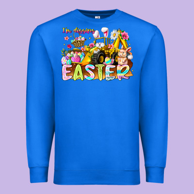 Im Digging Easter Premium Sweatshirt Designed By Cowhidedigitalart